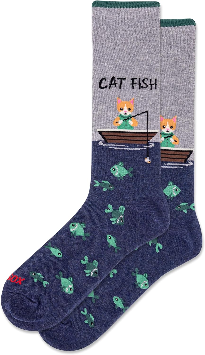 Hot Sox mens Fun Animal Series Crew Socks - 1 Pair Pack - Cool & Funny Novelty Fashion Gifts