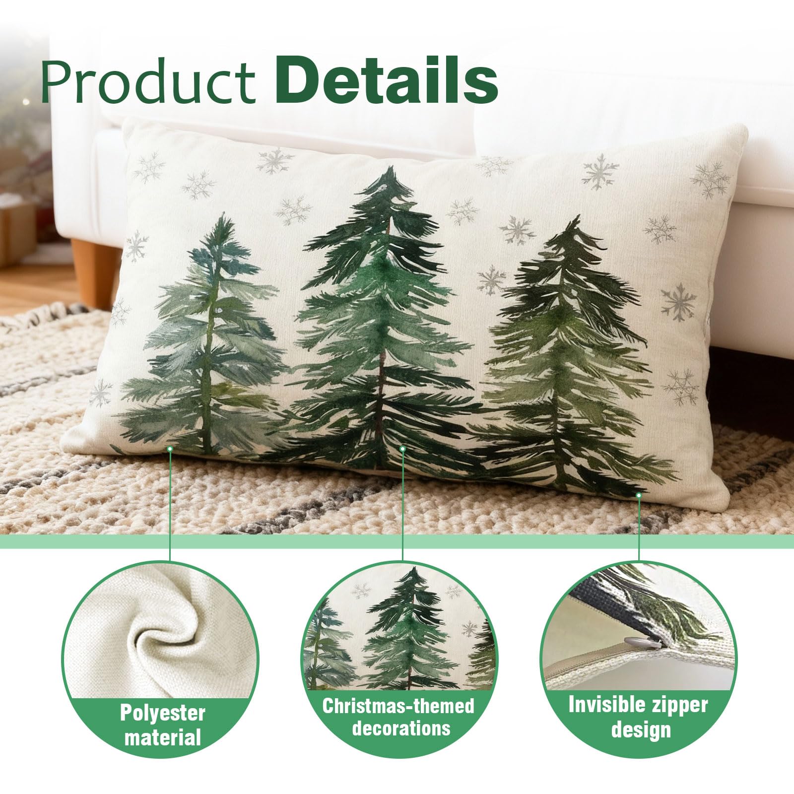 Housse De Coussin Décorative, Aspect Lin, 30 X 50 Cm, None | Leroy Merlin