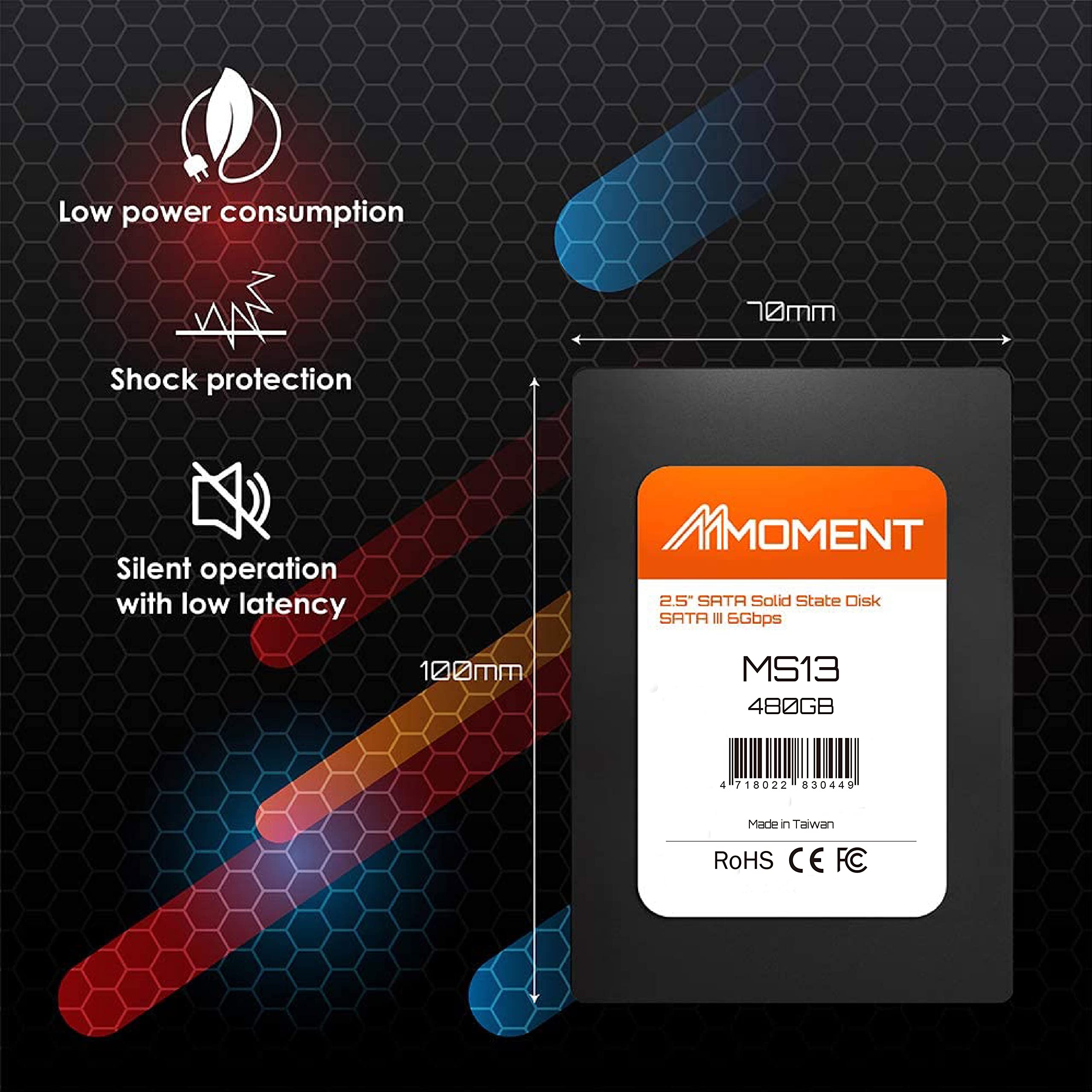 Amazon | モーメント(Moment) SSD 480GB 2.5インチ 7mm SATA3 6Gb/s