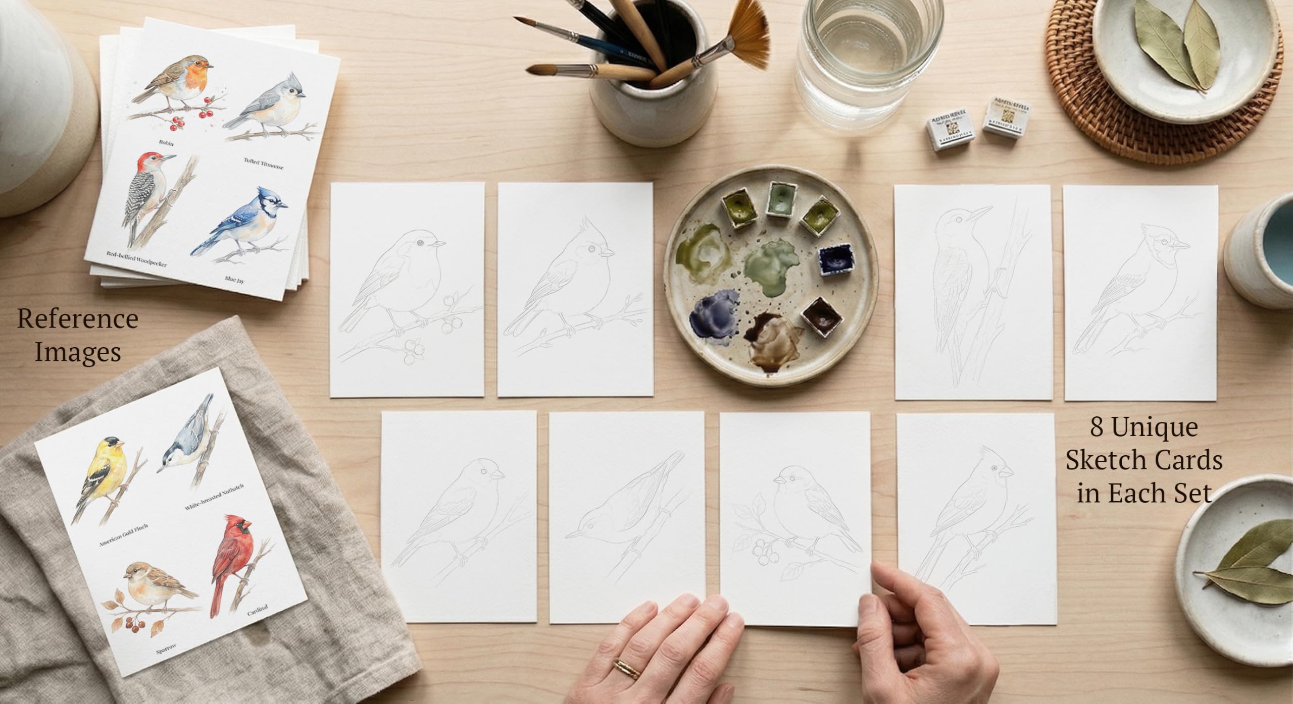 Watercolor Sketch Cards - Paint & Practice! -3
