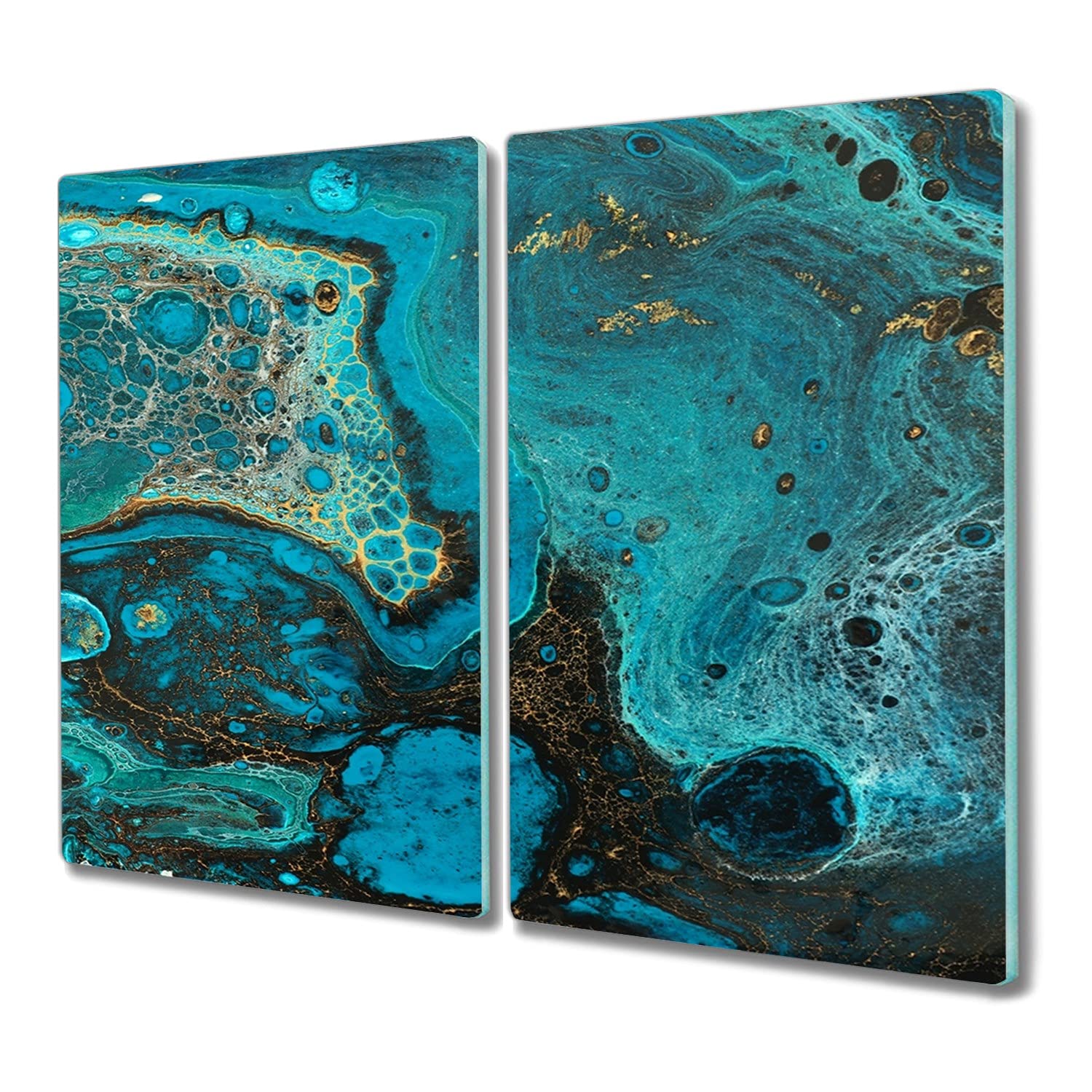 Couvre plaque induction design abstraction liquide pour sublimer votre cuisine