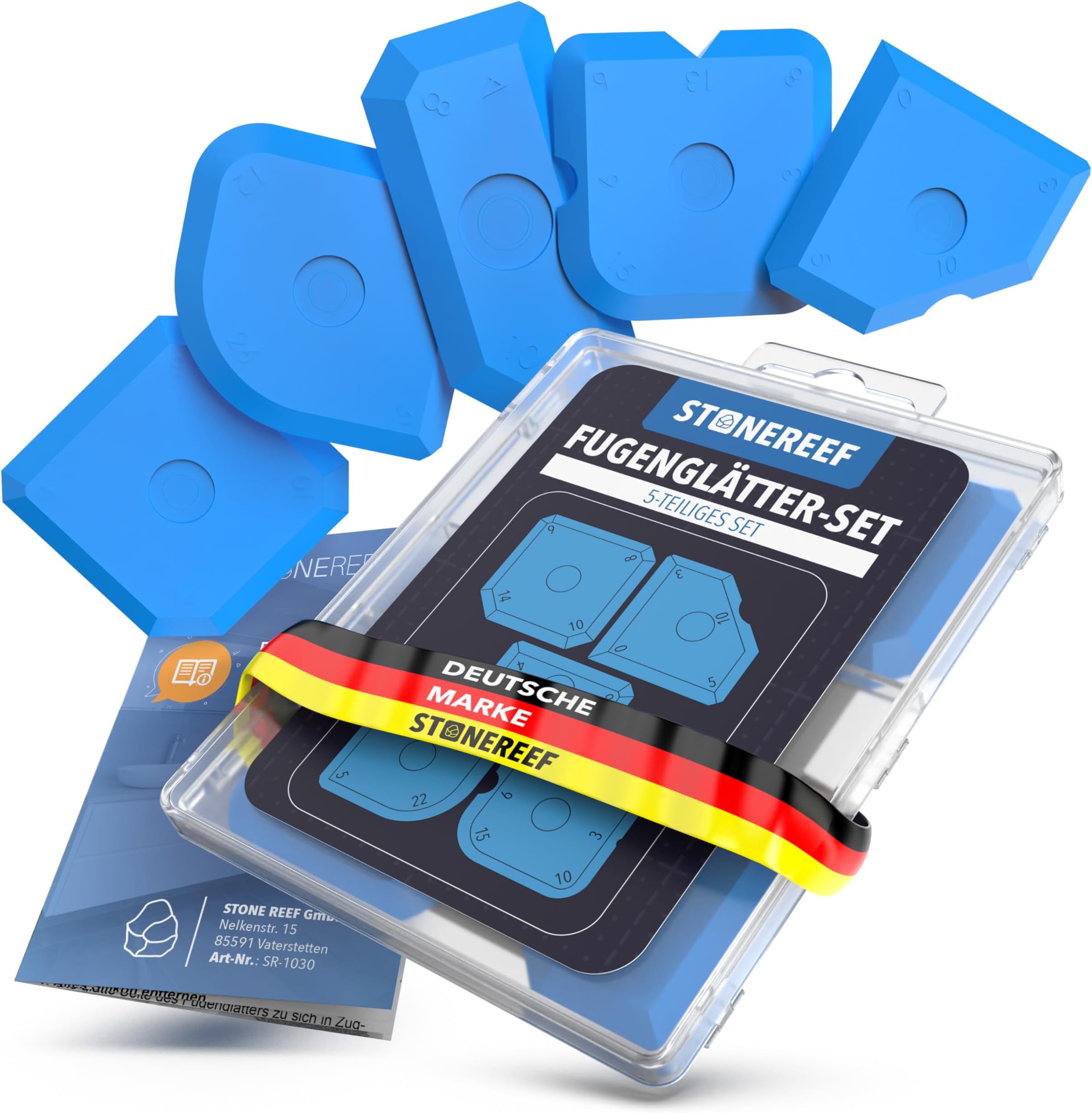 Silicone Remover Tool For Grout Set – Joint Smoother Scraper Tiles Squeegee Bathroom Kit Tile Joints Removal