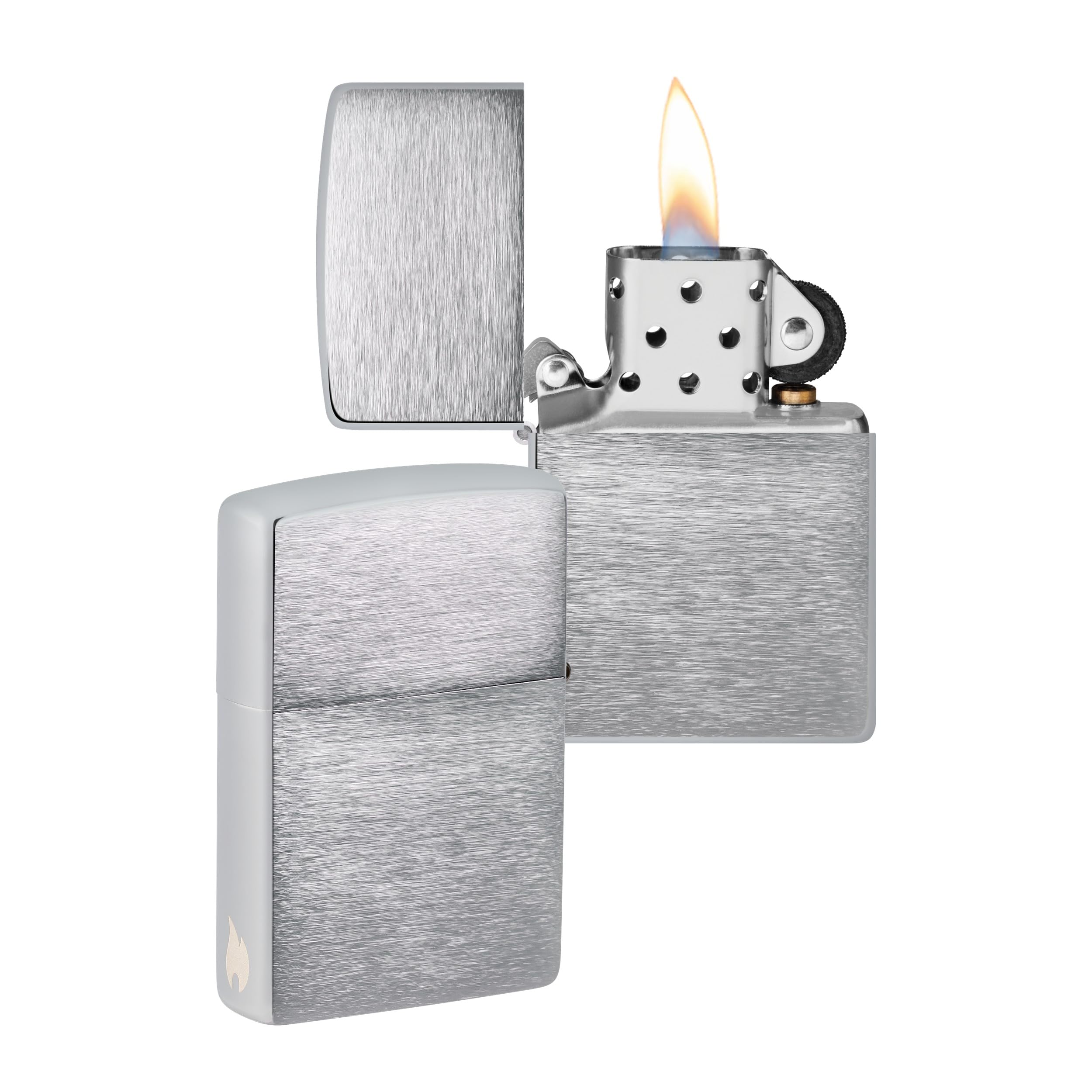 Genuine Zippo High Polish Chrome Windproof Lighter CASE ONLY No Insert