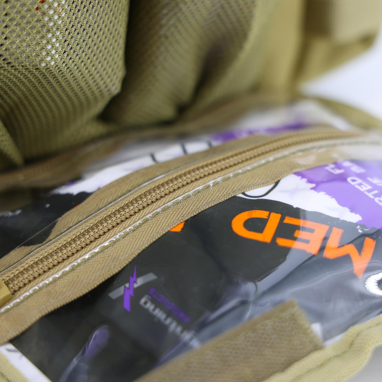 Lightning X Fully Stocked Tactical Shoulder Sling Pack | MB15-SKA | First Aid Responder Medic Kit - TAN