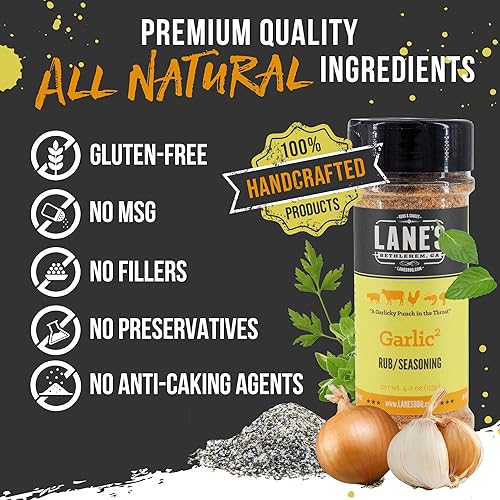 Miniatura 4 de Lanes Condimento ajo  Condimento natural de ajo en polvo  Capas de sabor a ajo premium  Carne de res cerdo pan de ajo  Cebolla perejil tumérico sin