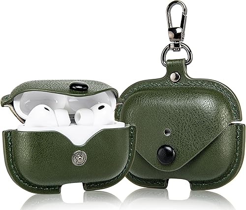 Miniatura 16 de Funda de carga para Apple Airpods Pro 3 (2025). Hecha a mano totalmente hecha a mano, de piel de vaca de caballo loco vintage, funda protectora