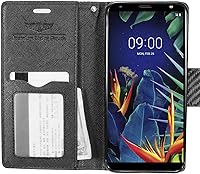 Vista 5 de Z-GEN - Compatible con LG K40, Harmony 3, Xpression Plus 2 (2019) LM-X420, LG Solo LTE L423DL - Funda de teléfono tipo cartera PU con tapa - CT5
