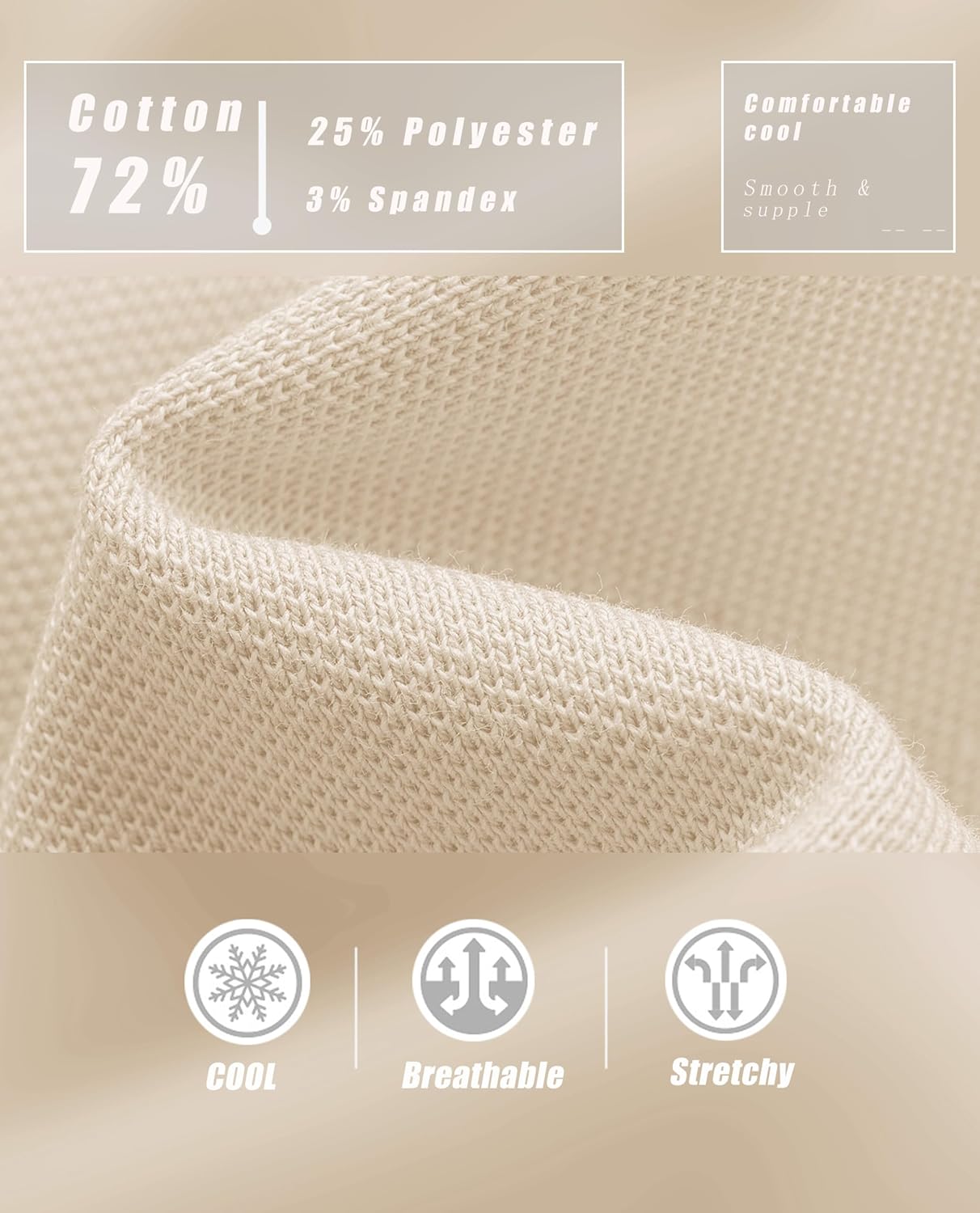 MAGCOMSEN Women's Polo Shirts Cotton Short Sleeve V-Neck Collared Tops Golf Shirt Work Casual Summer Tee - Image 7