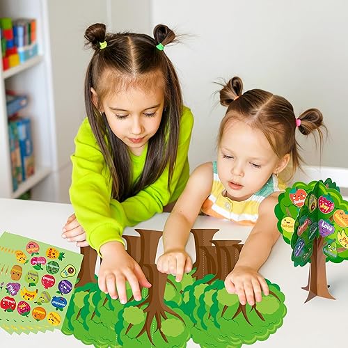 Miniatura 6 de AgincBerry - Juego de 16 árboles frutales de la Biblia para hacer tu propia fruta con detalles bíblicos, árbol de bricolaje, cristiano, religioso,