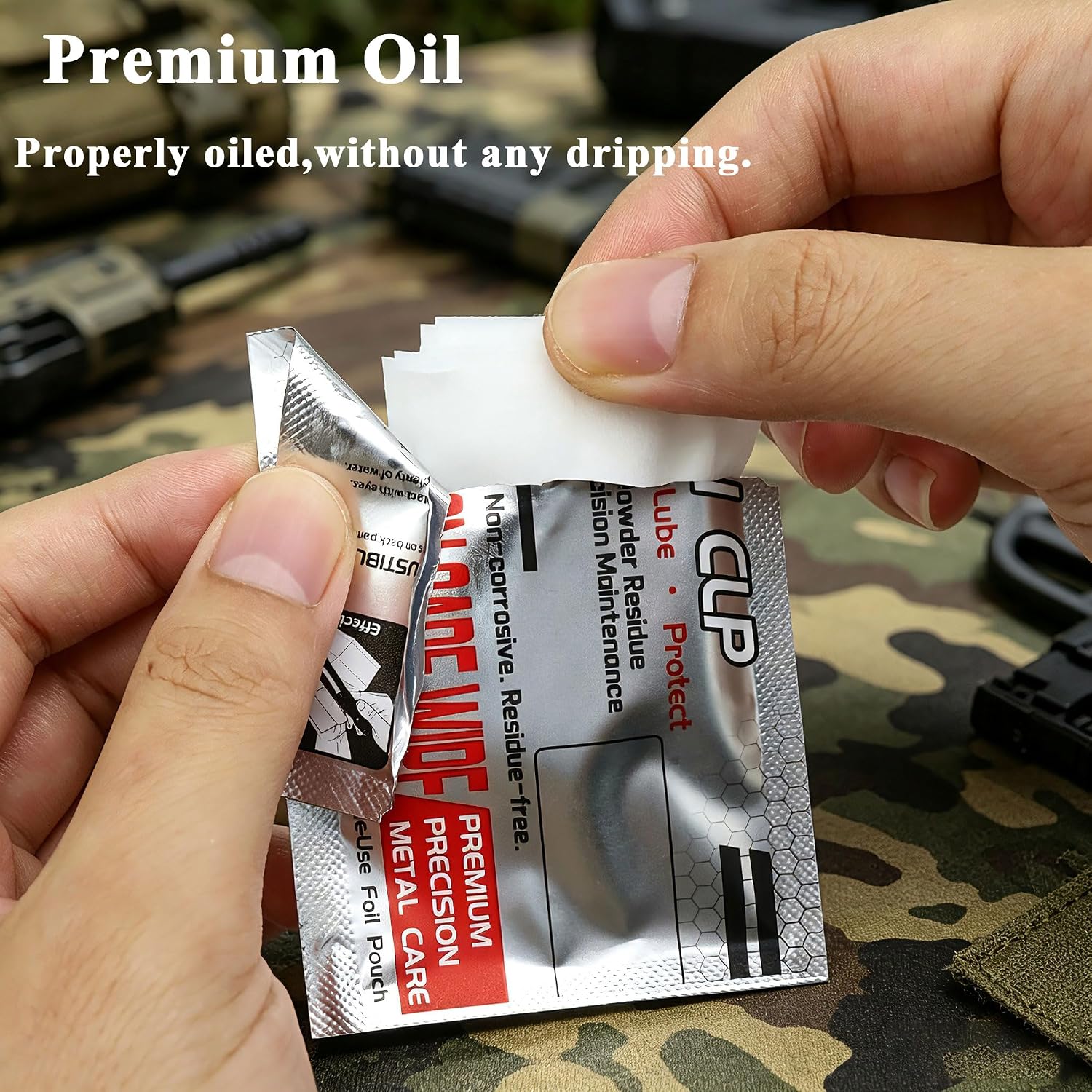 Gun Cleaning Oil Wipes, Gun Cleaning Supplies Gun Cloth, Keep Your Guns Clean & Lubricated