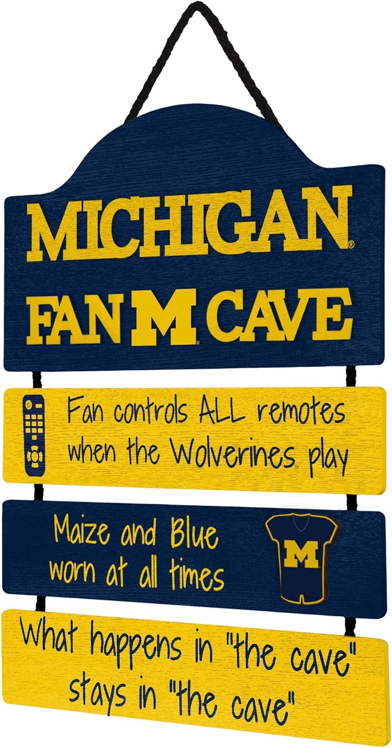 FOCO Michigan Wolverines NCAA Fancave Sign