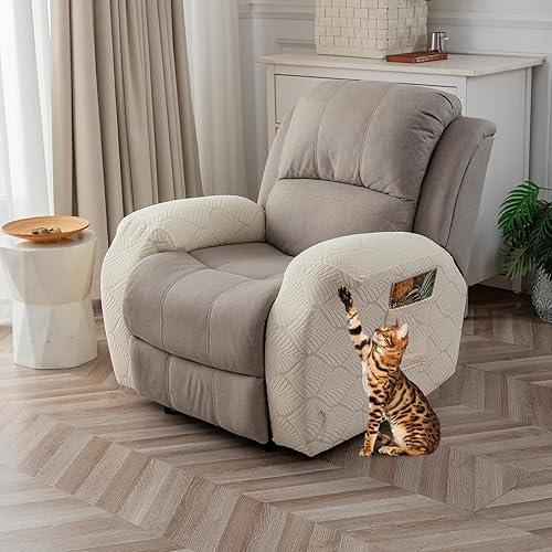 Miniatura 33 de Fundas de sofá reclinable 100% impermeables, 3 piezas cubiertas elásticas para sofá reclinable para sofá de 3 cojines, apto para mascotas, fundas de