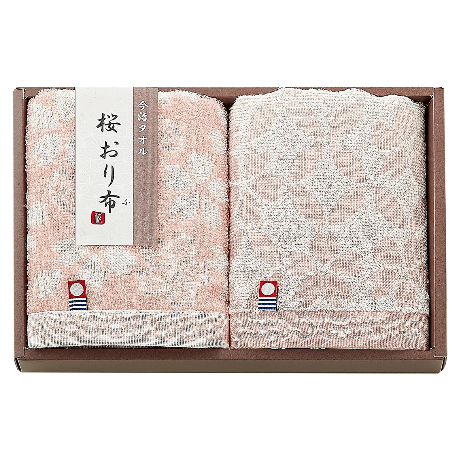 Stylem Takisada-Osaka IS9620PI Imabari Towel, Cherry Blossom Blossom, Gift, Box Included, 2 x Face Towels, 13.0 x 29.5 inches (33 x 75 cm), 100% Cotton, Sakura Pattern, Japanese Pattern, Present, High