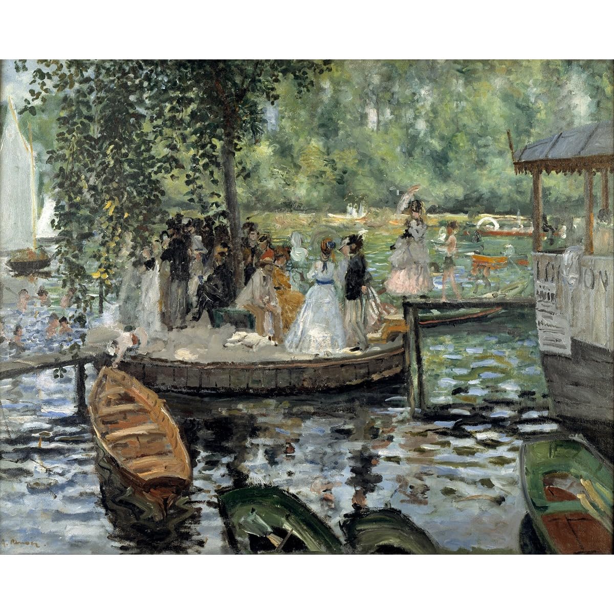 La Grenouillere par Renoir impression d'art pour salon - 2