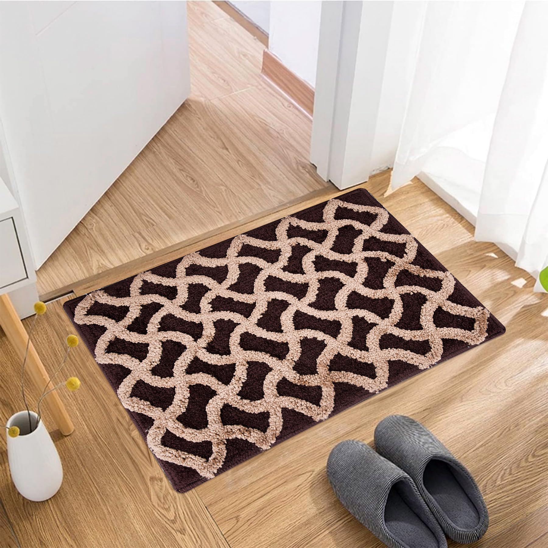 6 Pack Cotton Door Mats - Durable & Water Resistant -24