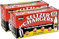 Vista 5 de Cargadores de soda de CO2 de 100 Leland (LE10 CO2) - Cartuchos de agua Seltzer C02 de 0.28 oz para uso con Hamilton Beach Fizzini y todos