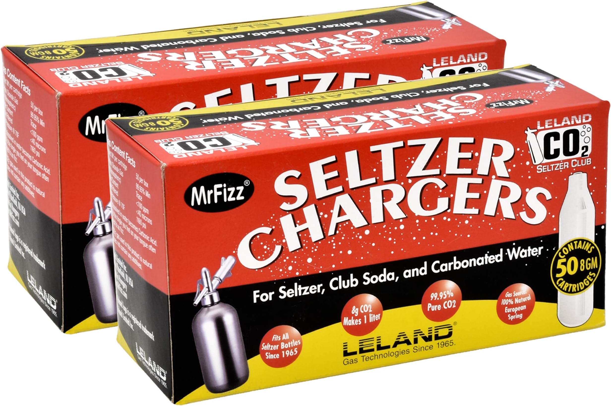 Leland Mr Friz Seltzer CO2 Soda Charger 100PK
