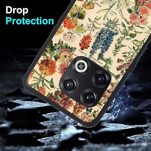 Miniatura 3 de dondong tuneeve Funda compatible con OnePlus 10 Pro 5G, diseño de ilustración de flores silvestres de jardín botánico de primavera, diseño de