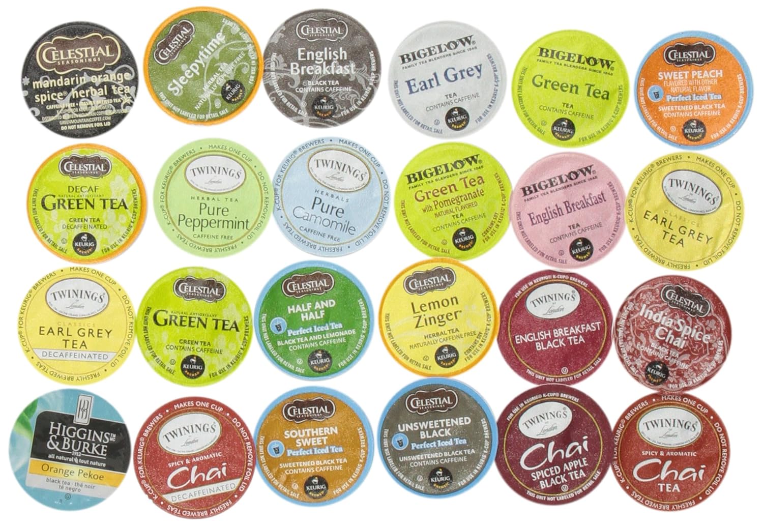 Burley Brew KCup Tea Sampler, 24 Count Grocery Tea