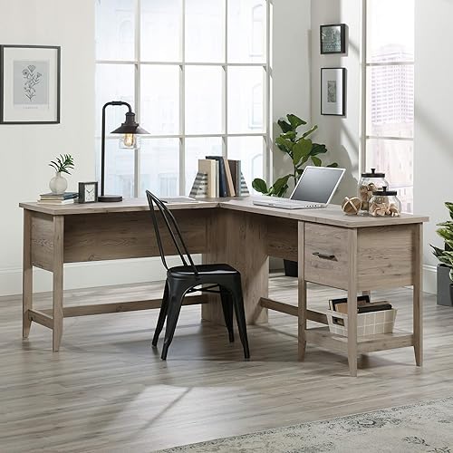 Miniatura 2 de Sauder Summit Station L-Desk, L 58.66" x W 66.46" x H 29.02", acabado en roble laurel