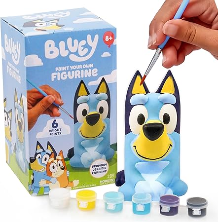 Paintable Ceramic Bluey Figurine