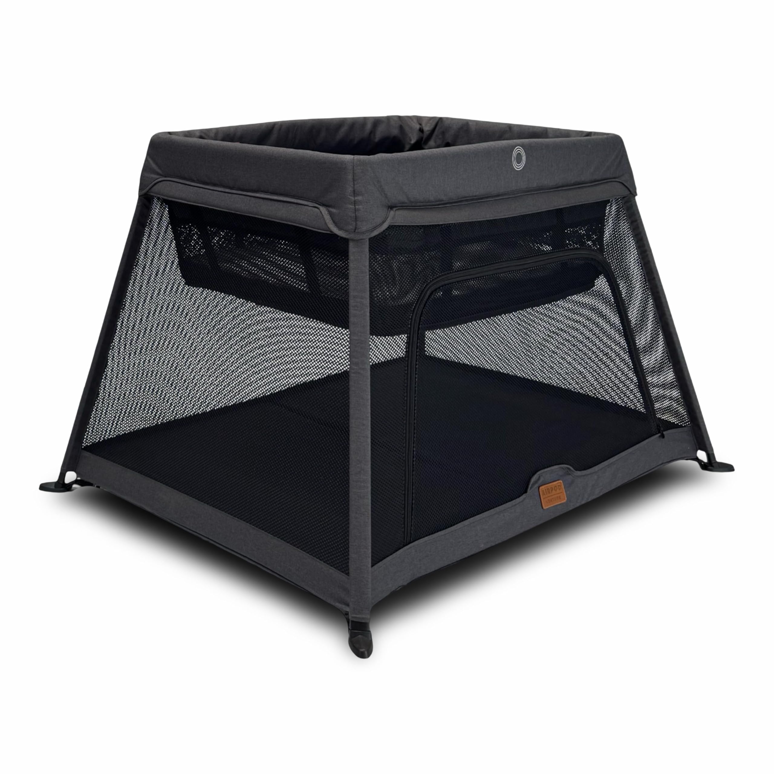 Sponsored Ad – Airpod Travel Cot – Lightweight Foldable Baby Cot with Newborn Insert, Mattress, Storage Bag & Playpen Function – Breathable Mesh Sides – Suitable from 0 to 3 Years - Dark Grey