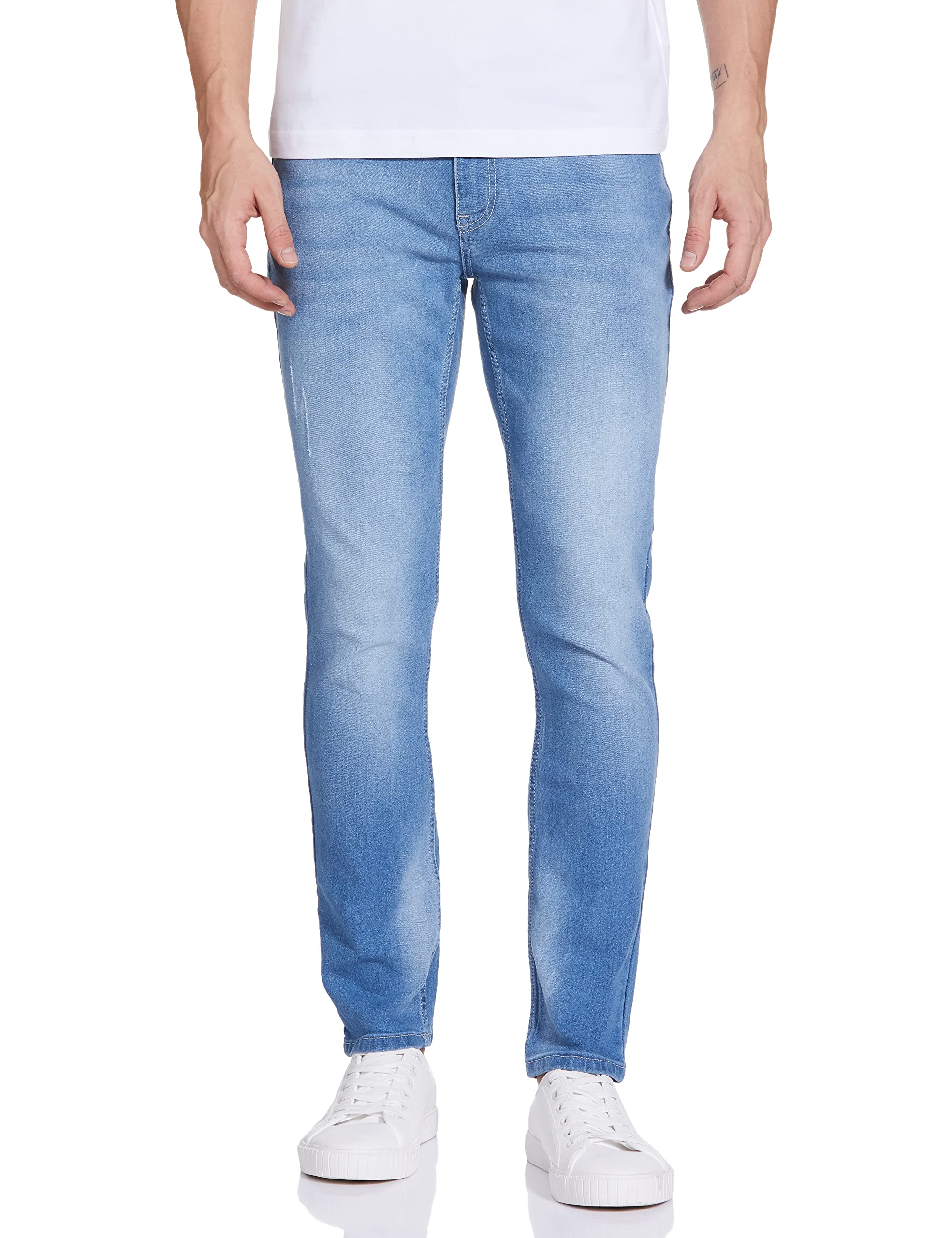 the indian garage co Men Slim Fit Solid Mid-Rise Jeans-picture-37