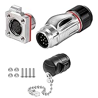 Vista 1 de CNLINKO BD-20 Conector impermeable industrial Conector circular IP68 Conector de enchufe rápido del lado del dispositivo Conector de aviación