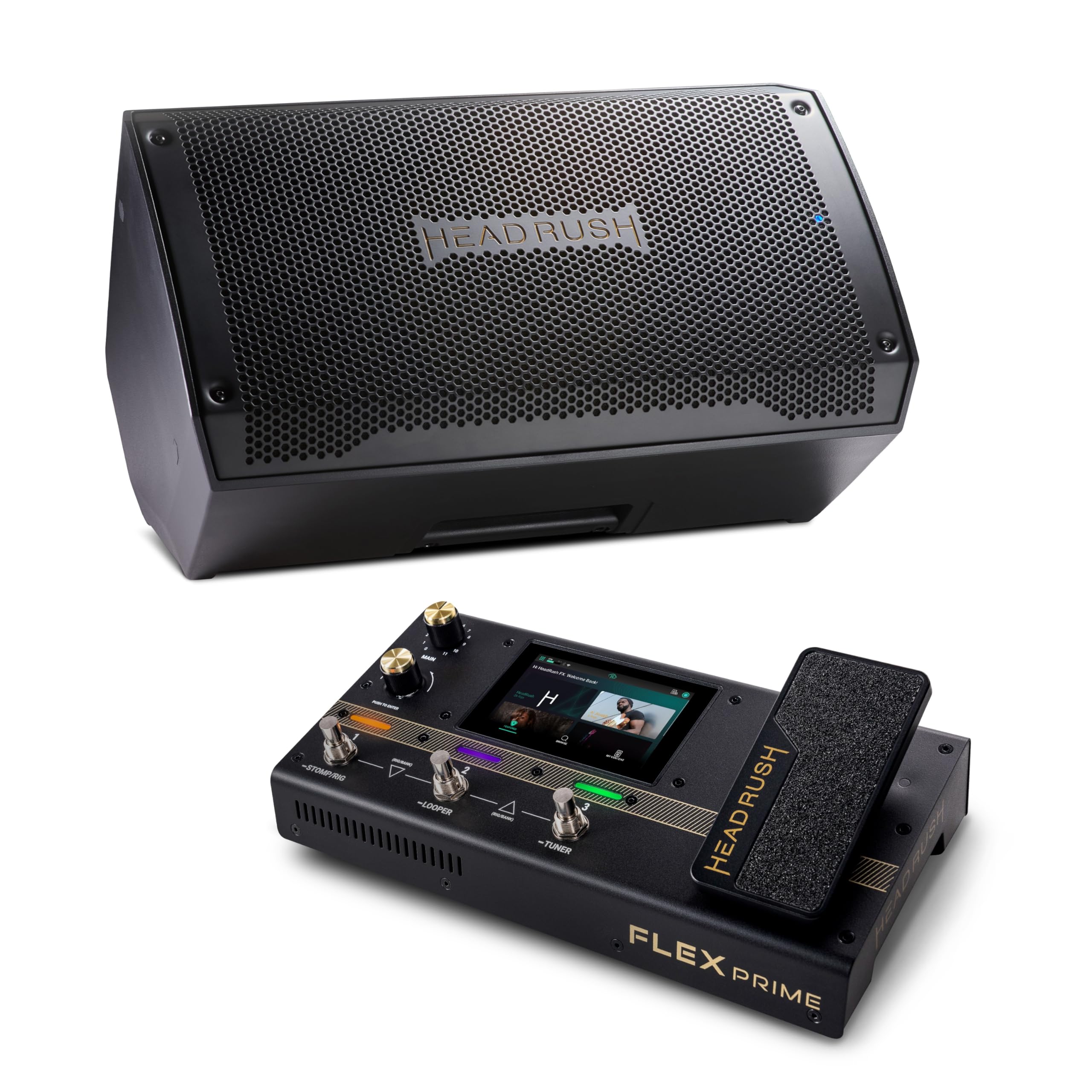 HeadRush Prime y FRFR108 MK2 - Pedal Multiefectos Guitarra y Voz, Procesador de Modelado, y 8-inch Ampli para Guitarra/Bajo 2000W, con Bluetooth