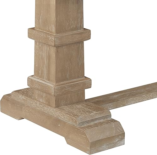 Miniatura 7 de Crosley Furniture Joanna - Mesa de centro moderna de granja, mesas decorativas, muebles de sala de estar, marrón rústico