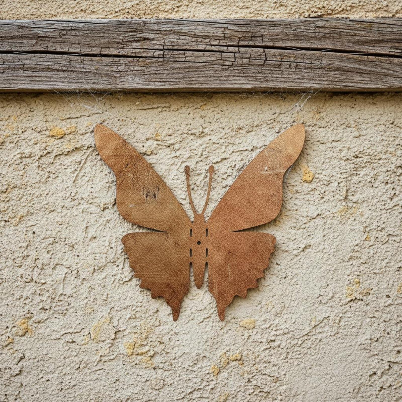 Jinhxofs 12 Pezzi Farfalla Arrugginita Resistente, Farfalla Decorative in Metallo, Regalo Decorazione Murale per Staccionata, Esterno, Giardino, Cortile