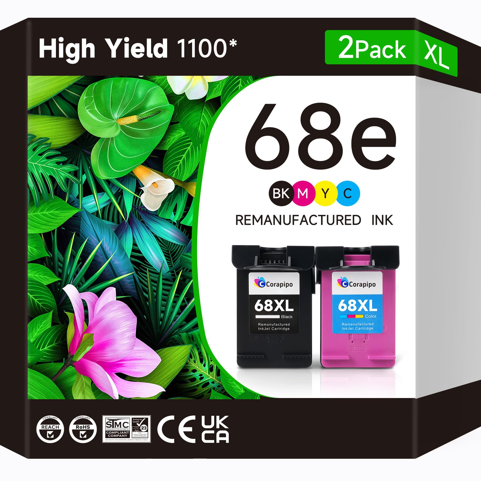 Amazon.com: 68e 68XL 68 Ink Cartridges Repalcement Comb Pack 68e