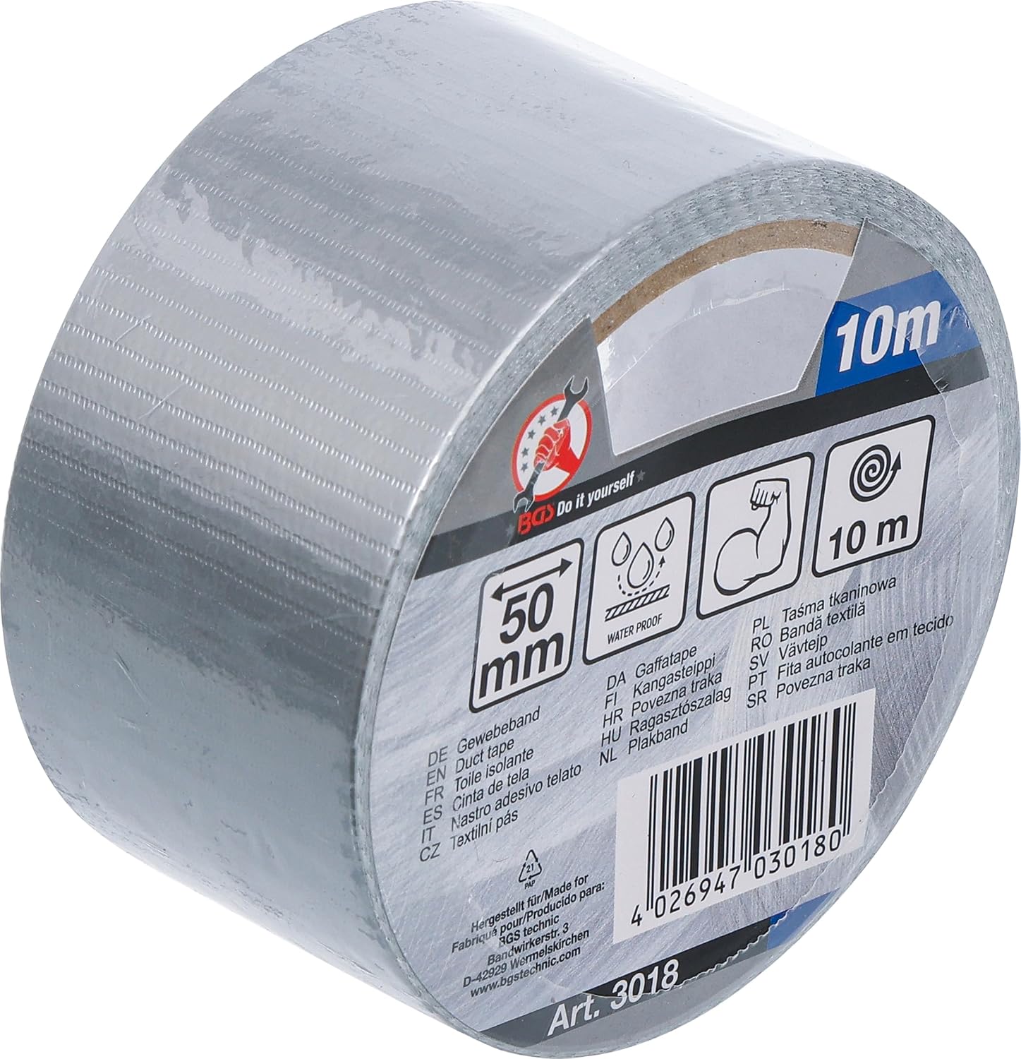 BGS Gaffer Cloth Tape 50 mm x 10 m – 3018