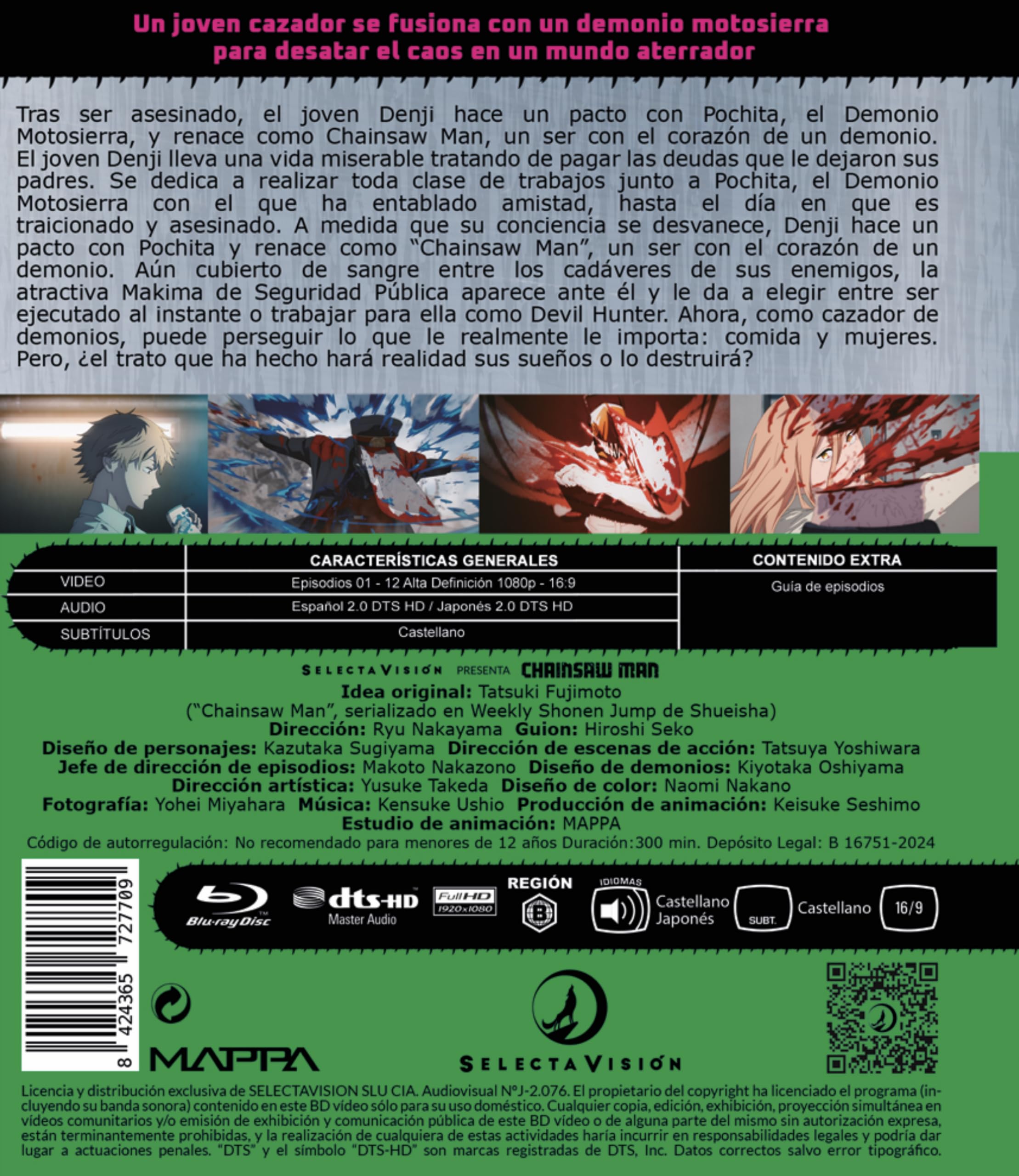 Chainsaw Man Temporada 1 Completa [Episodios 1 A 12] Coleccionista