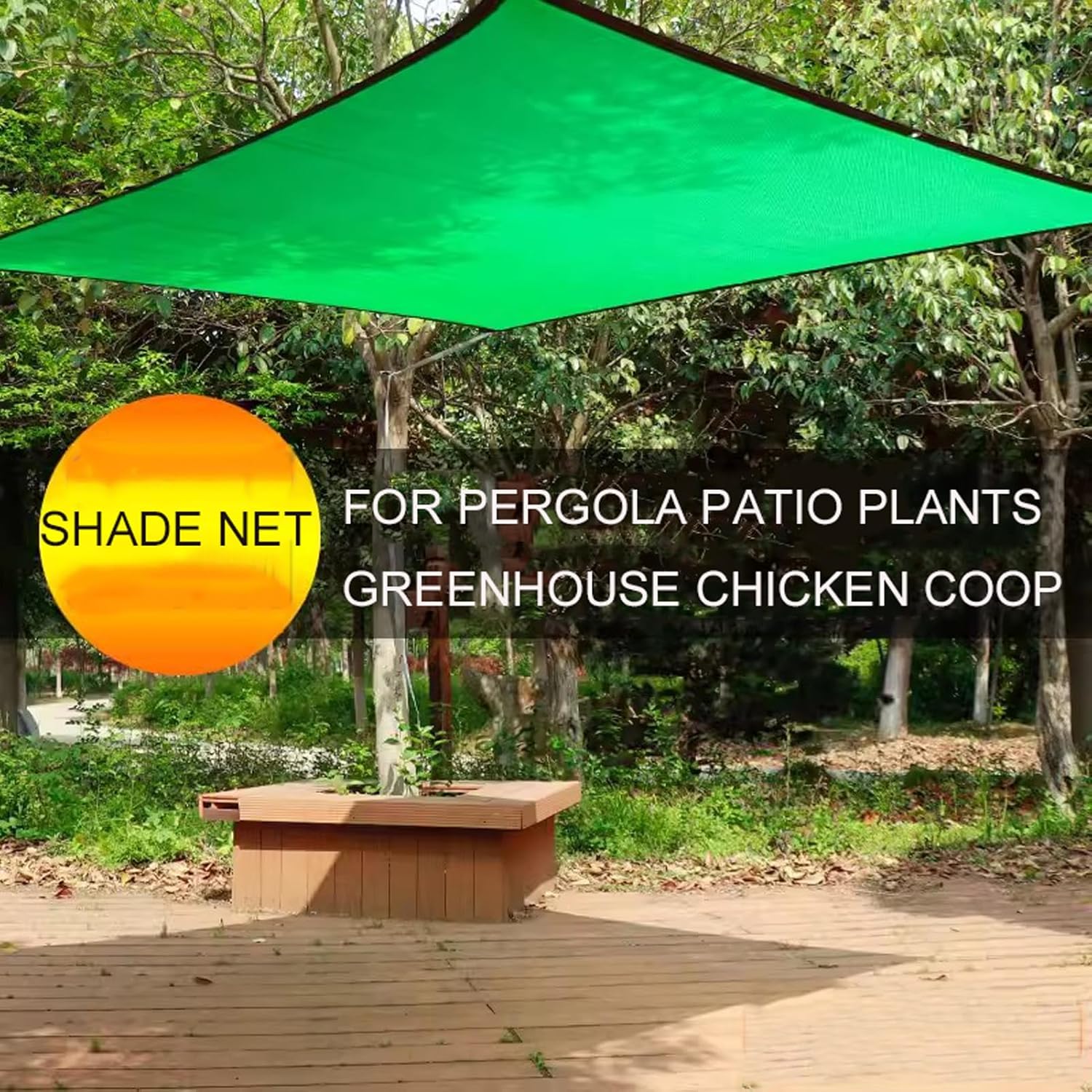 Sun Shade Mesh Tarp with Reinforced Grommets 2x5m, Sun Shade Sail, Outdoor Shade Cover Sand Rectangle Permeable Backyard Shade Cloth for Patio Garden Sandbox