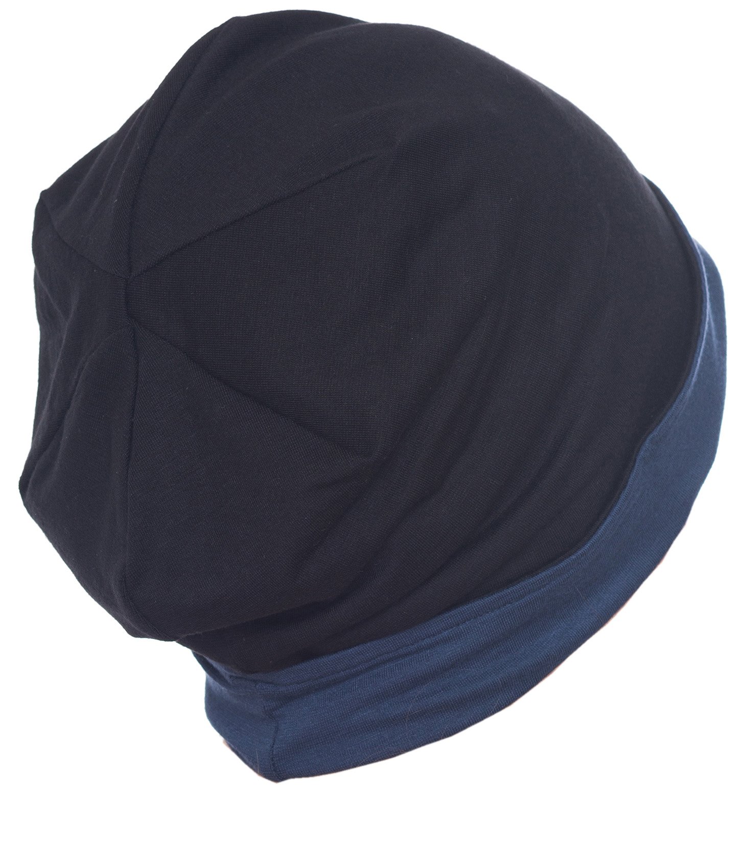 Deresina Headwear Men's Denim Black Deresina Reversible Beanie For Hair Loss (Denim Black)