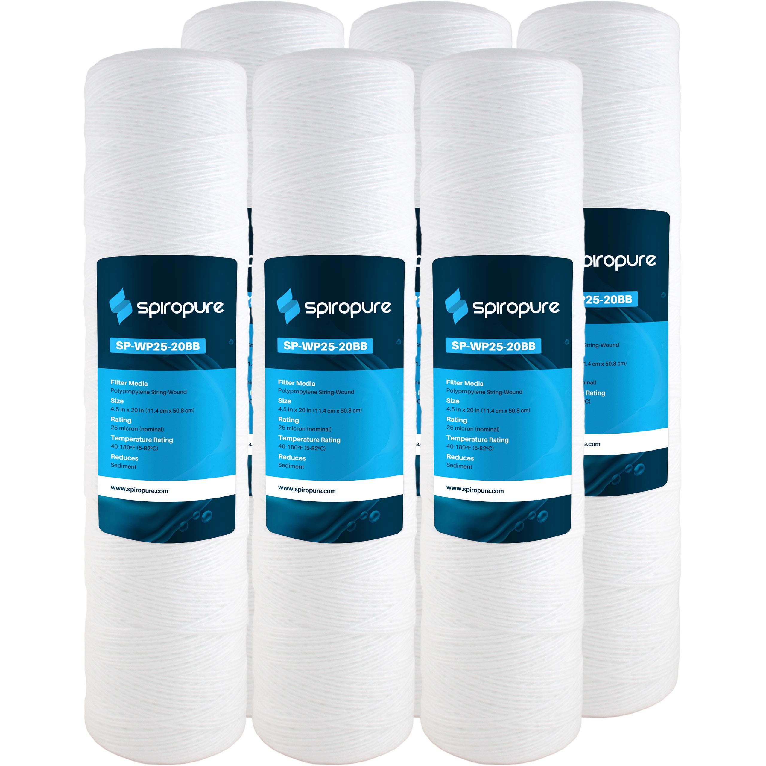 Pentek CW-MF 30 Micron String Wound Water Sediment Filter Lot Of 8 & Housing | Bullseye - View #10