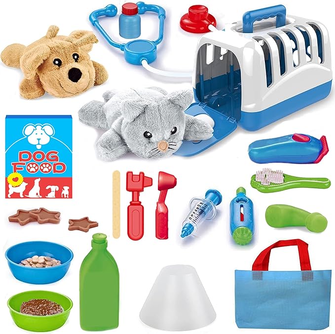Deluxe Complete Vet Pet Care Play Set Veterinarian