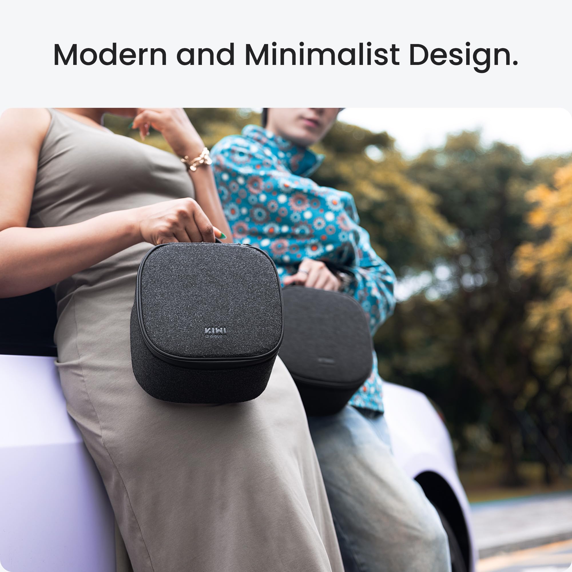 KIWI design P4 Dwuczęściowy przenośny futerał kompatybilny z akcesoriami do kontrolerów Meta Quest 3S/3/2/Vision Pro i kontrolerów dotykowych, mini futerał podróżny