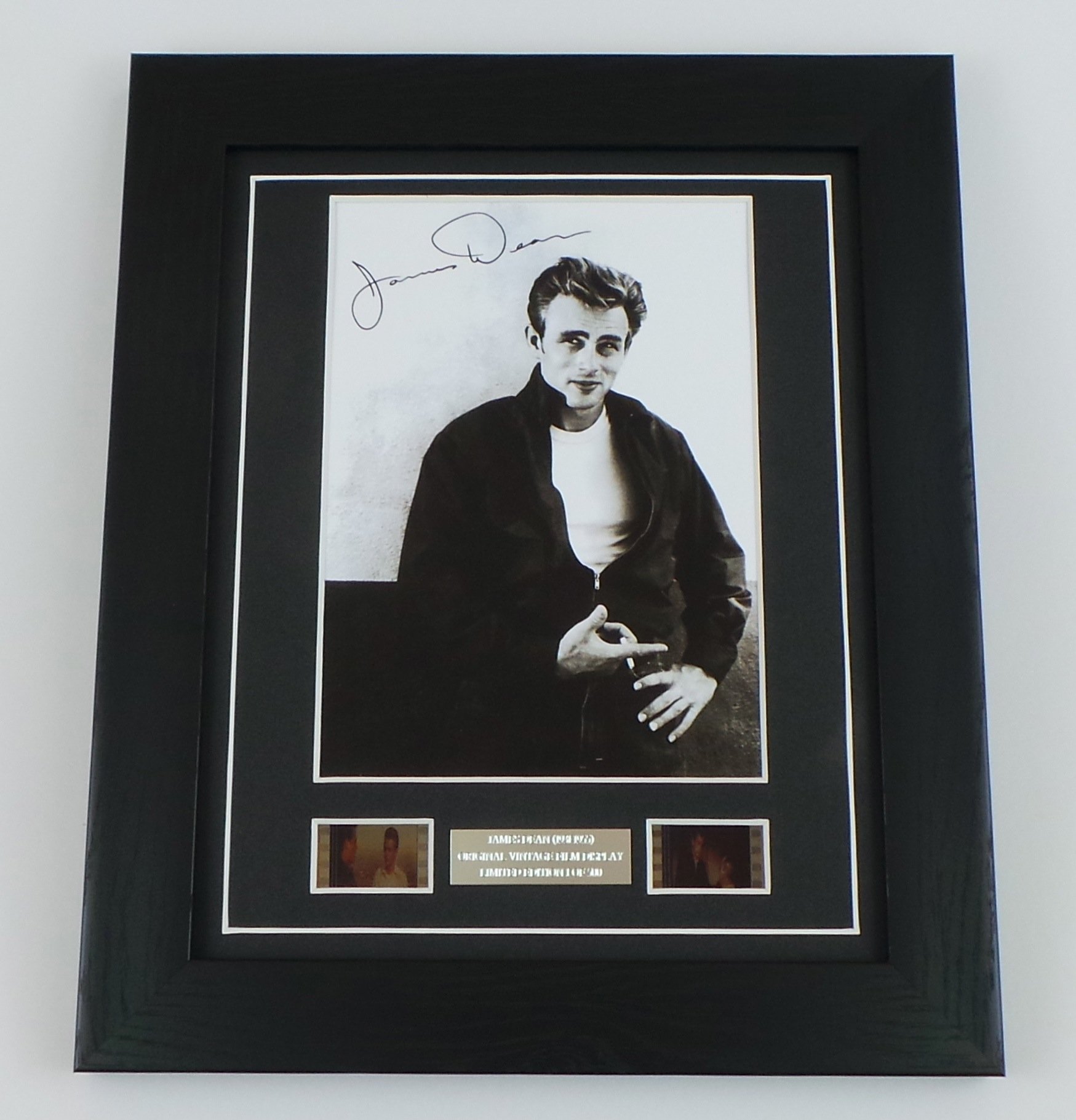 artcandi James Dean Signed + Original Film Footage Framed