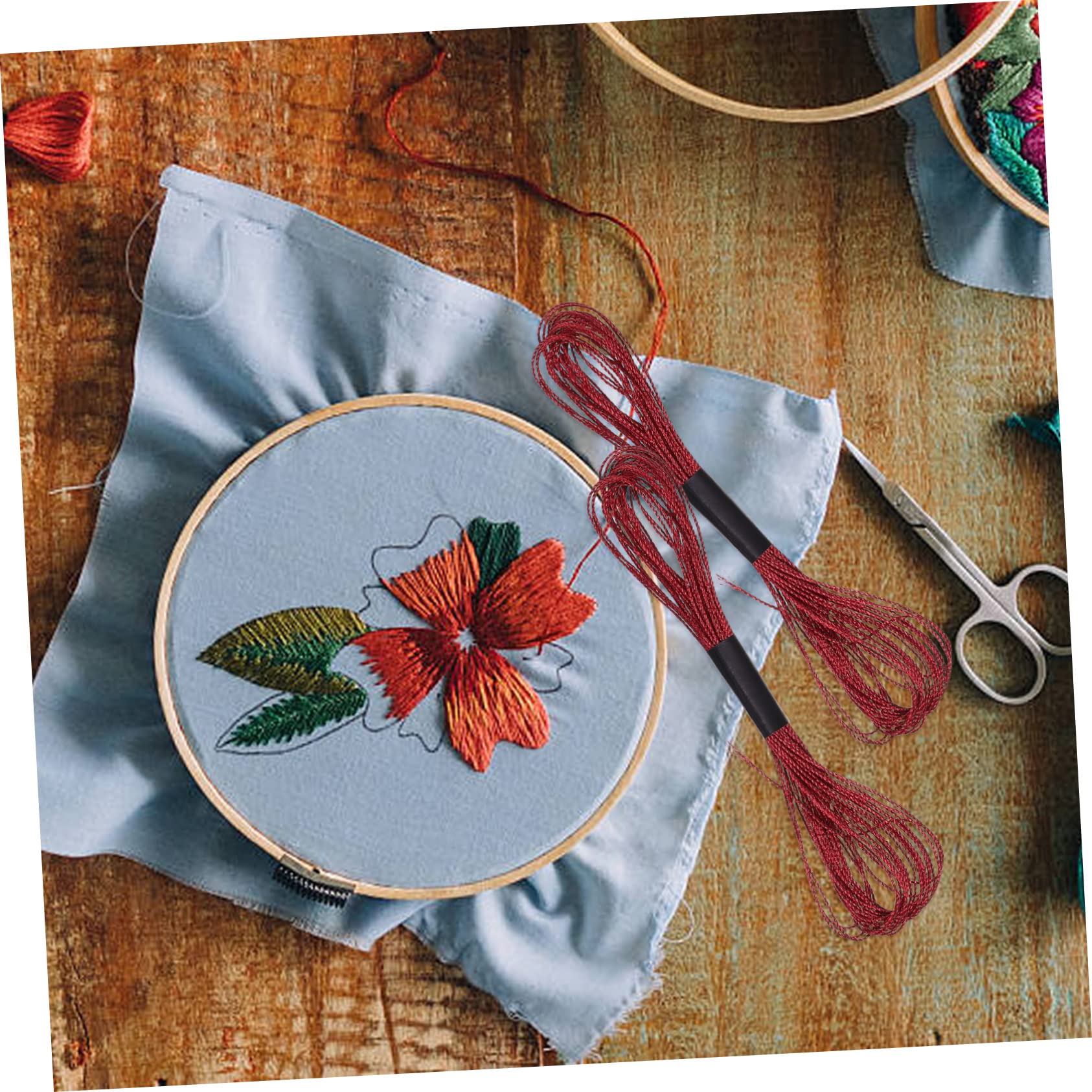 DOITOOL Hilo De Bordar Metálico De Hilo Para Máquina De Coser Kit Práctico De Costura Diy Para Y Manualidades Color Aleatorio 36 * 5