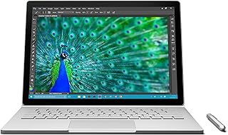 Microsoft Surface Book 13.5 inch Touchscreen Laptop (Intel Core i5-6300U 2.4 GHz, 8 GB RAM, 256 GB SSD, Integrated Intel 520 Graphics, Windows 10 Pro) - Silver