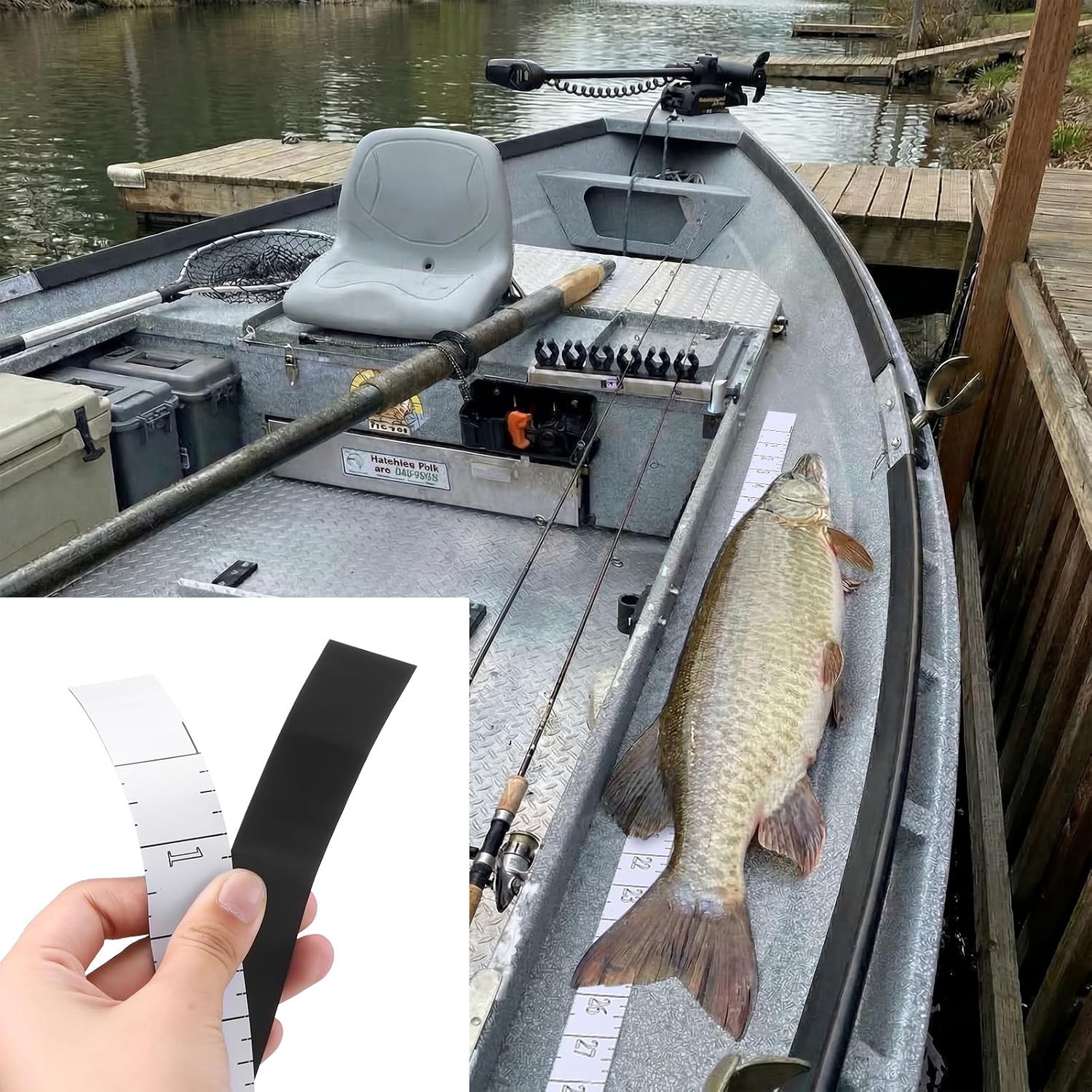 Sabary 2 Pcs Fish Ruler for Boat 36 Inch Magnetic Waterproof Measuring Ruler Flexible Measurement Tape Tool Fish Scales for Boats, Kayaks, Fishing Accessories image 4