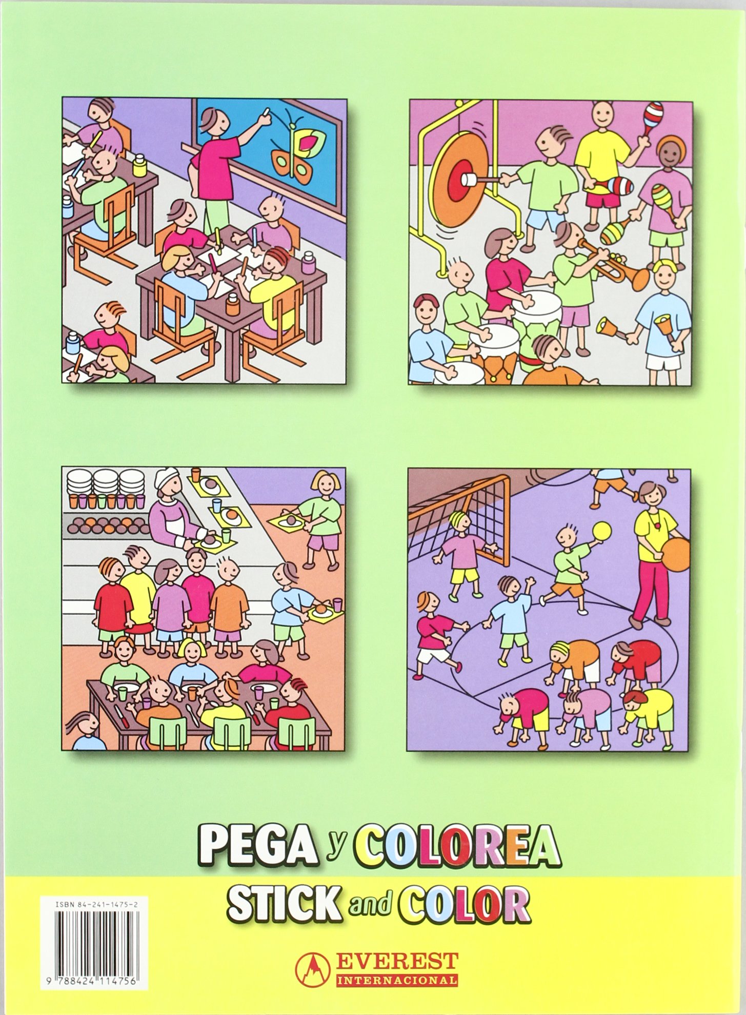 El Colegio / The School (Pega y colorea / stick and color)