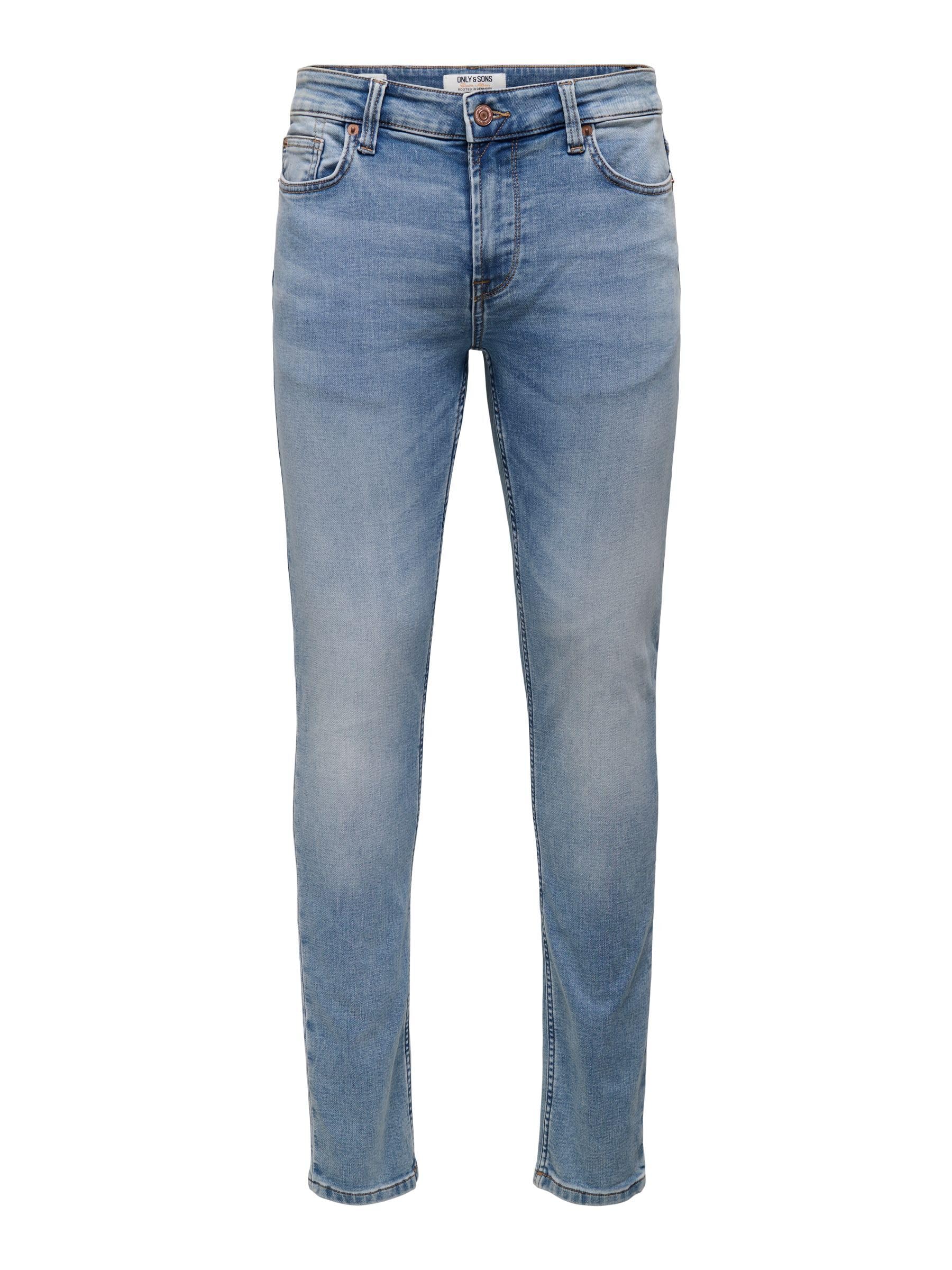 Only & Sons Male Slim Fit Jeans ONSLOOM Niedrige Taille Slim Fit Jeans