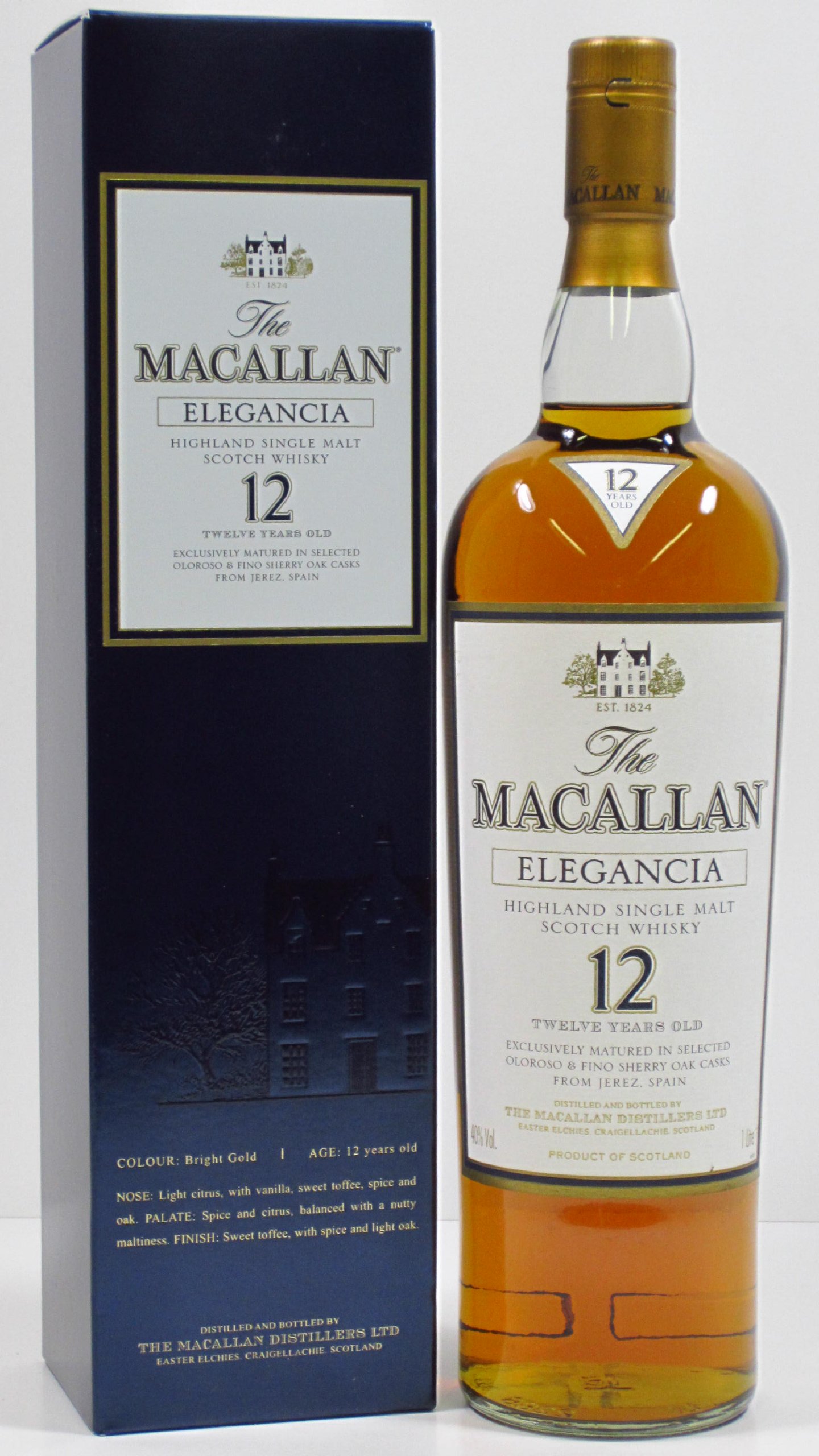 Buy Macallan Elegancia 12 Year Old Highland Single Malt Scotch Whisky ...