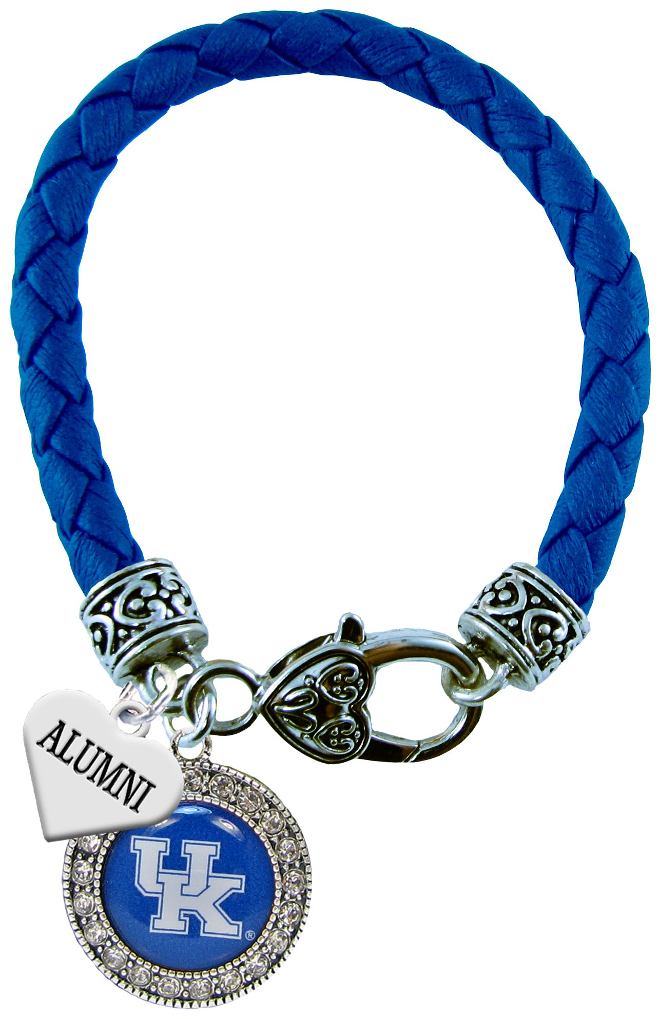 Sports Accessory Store Kentucky Wildcats Alumni Charm Blue Leather Bracelet UK Jewelry