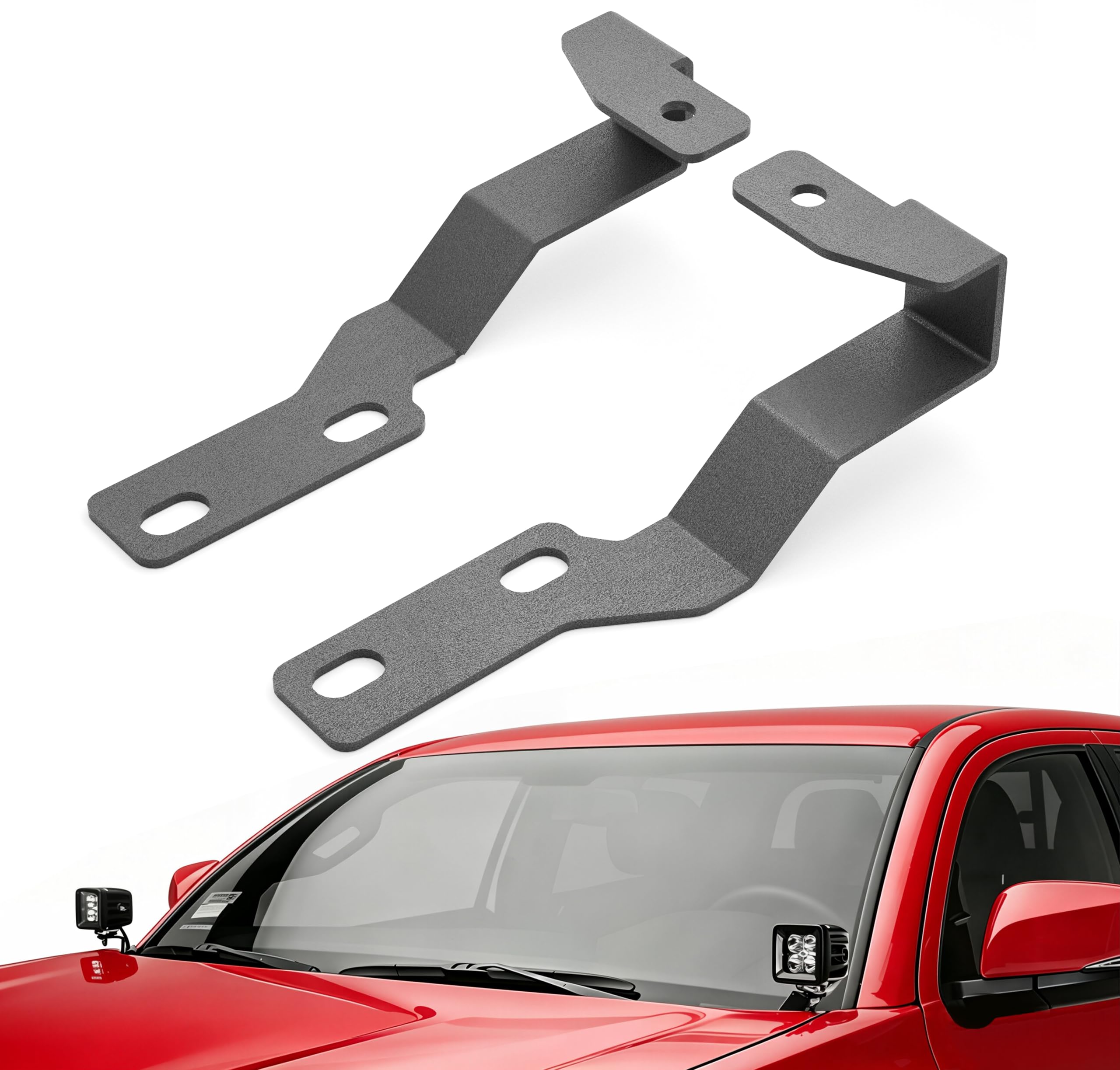 Soportes de luz para capó de zanja para rutas nocturnas en Toyota Tacoma