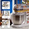 Ariete Positano Kitchen Chef 1588/0P - خلاط قائم بقدرة 1200 وات، عجن عجين، محرك قفل يصل إلى 2400 وات، قادوس من الفولاذ المقاوم للصدأ سعة 5.5 لتر، 3 أجهزة مختلفة داخل الغرفة