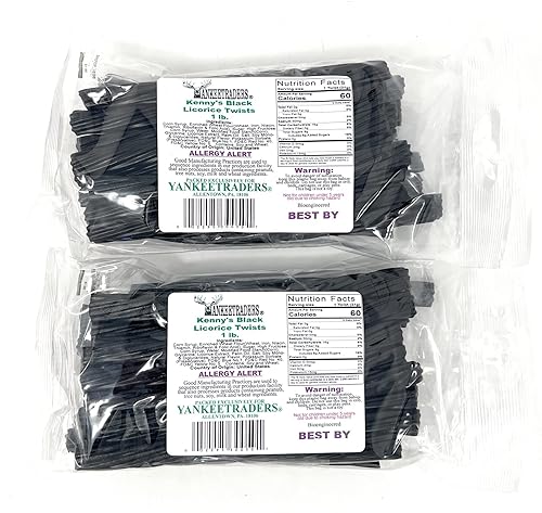 Giros de regaliz negro, 2 libras